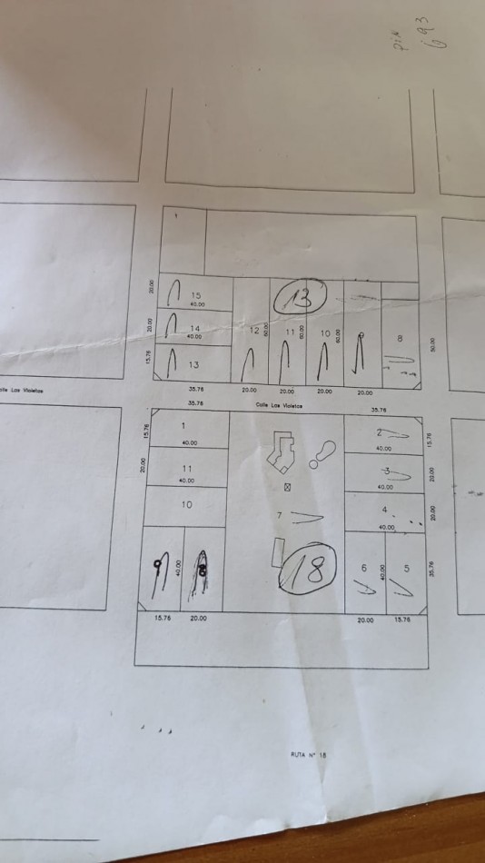 VENDO LOTE 1.600 m2 BARRIO "EL MOLINO" U$D 49.000