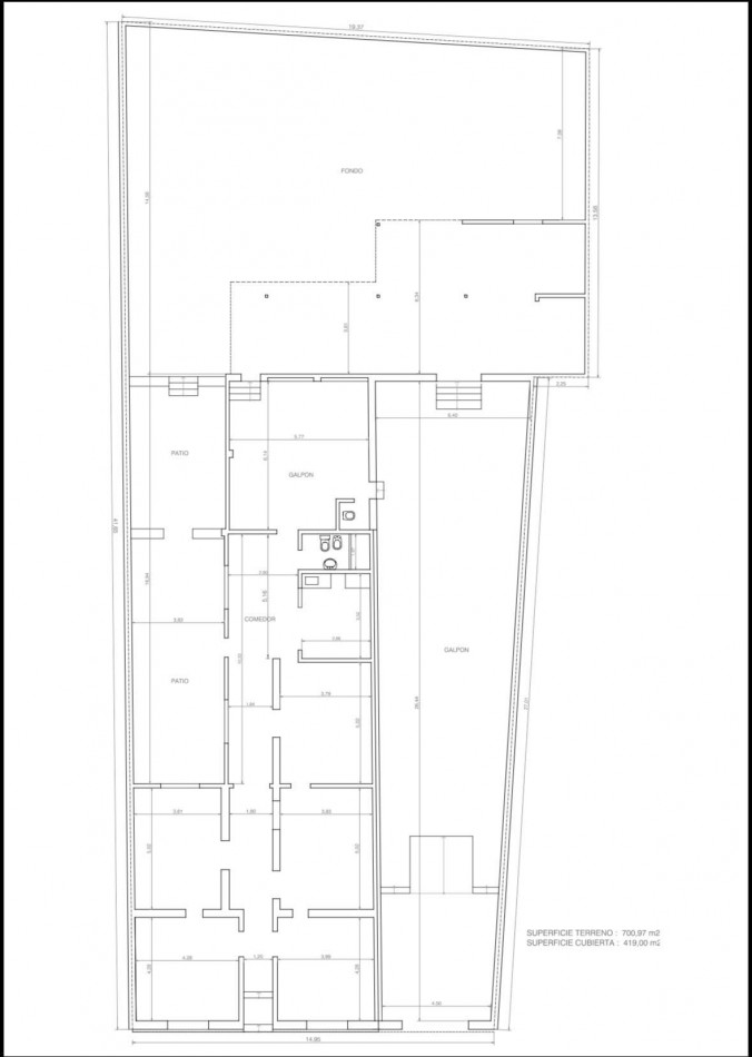 VENDO CASA ZONA CENTRO A RECICLAR 700m2